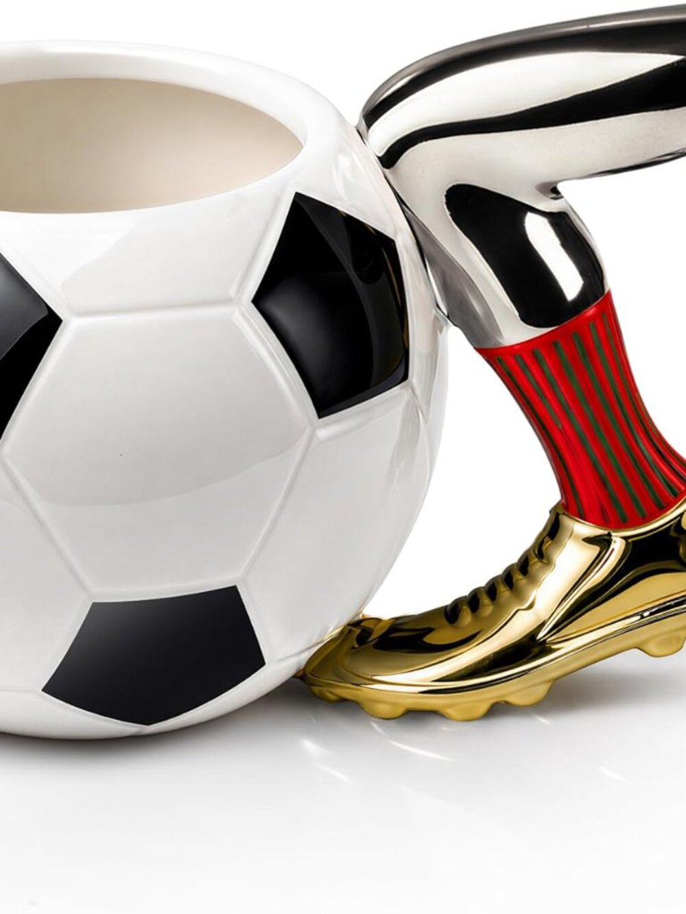 World Cup Soccer Mug 12 oz Creative Ceramic Coffee Mug with Cleat Handle